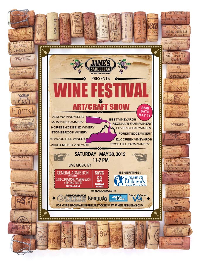 Wine Festival Tickets Jane's Saddlebag